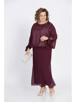 Платье 814-баклажановый