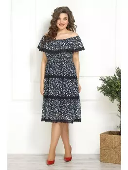 Платье 817 синий