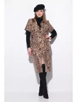 Платье 823 бежевая зебра