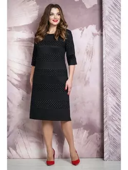 Платье 8259 черный+белый