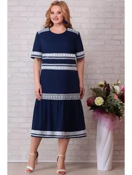 Платье 833 синий