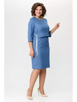 Платье 842 голубой