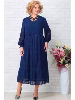 Платье 849 темно синий