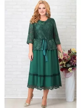 Платье 854 изумрудный
