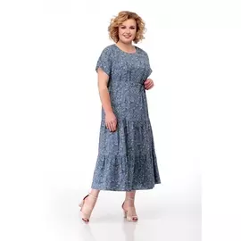 Платье 860 голубой