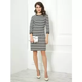 Платье 895 черно-белый