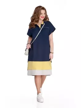 Платье 906 синий