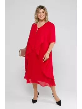 Платье 915 алый