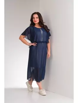 Платье 918 синий