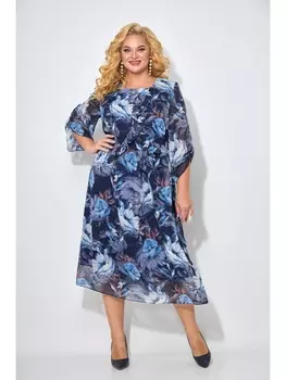 Платье 925-1 синий