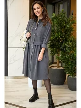 Платье 938 серый