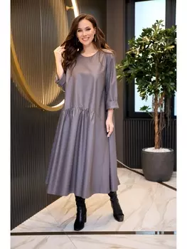 Платье 942 серый