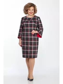 Платье 991-1 синий с красным