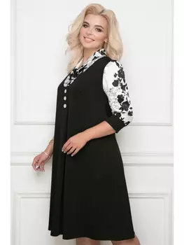 Платье АЛЬБИЯ (БЛЭК, ВАЙТ)