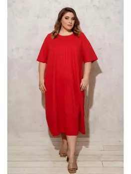 Платье Алое платье в стиле бохо арт.3305