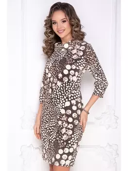 Платье БРИСЕНТИ (БРАУН)