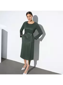 Платье Формула элегантности (green, с поясом)