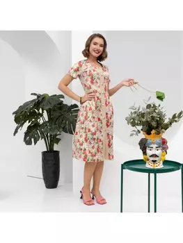 Платье Иду при параде (яркие цветы)