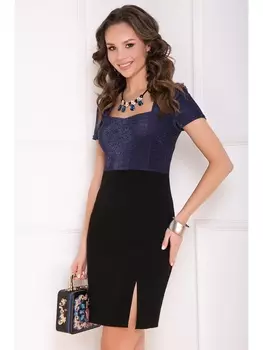 Платье ИЛЛАЗИЯ (ДАРК БЛУ)