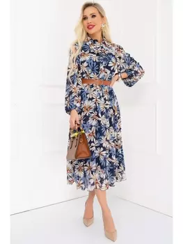 Платье КАПРИЯ (БЛУ ФЛОВЕРС)