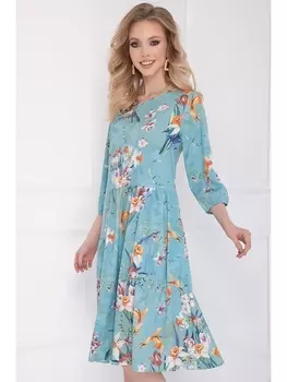 Платье КЛАУРА (БЛУ ФЛОВЕРС)