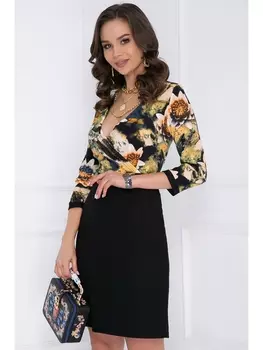 Платье КОРСАНИ (БЛЭК ФЛОВЕРС)