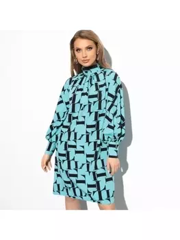 Платье Леди элегант (mint black)