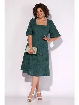 Платье М1322 серо-зеленый