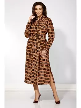 Платье М-1221 терракот