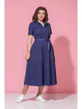 Платье М-1377 темно-синий