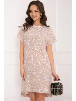 Платье МАРТИНЕТТИ (БЭЙЖ ЛЭТТЕРА)