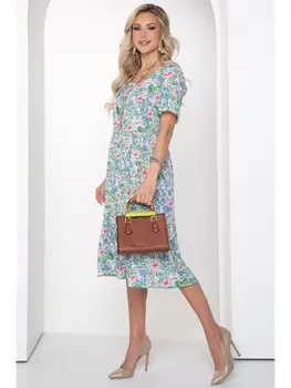 Платье МИЛОНИ (ГРИН ФЛОВЕРС)