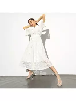 Платье Моя итальянская история (pearl, с поясом)