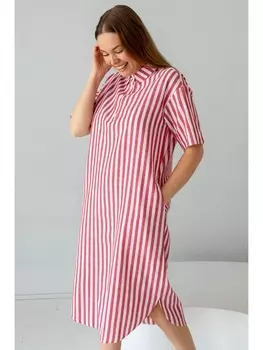 Платье МП-23-19 полоска красная