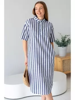 Платье МП-23-19 полоска синяя