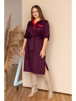 Платье НП-001 красная клетка