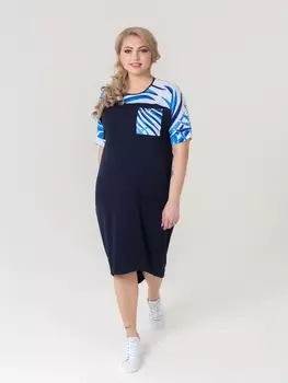 Платье пл_волна_02син