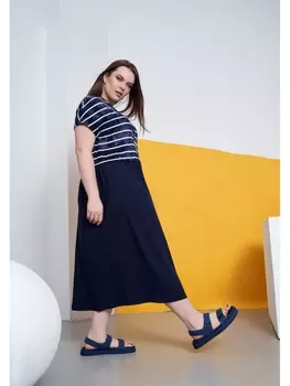Платье Платье 2820 синяя полоска