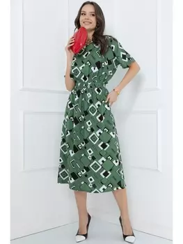 Платье ПЛАТЬЕ АНЗАЛИНО (ГРИН ВАЙТ)