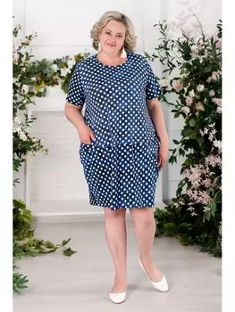 Платье Платье Армин синий горох