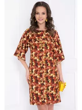 Платье ПЛАТЬЕ БАРОНИССИ (ОХРА) 38П3114