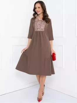 Платье ПЛАТЬЕ ДЭЙФИНА (КАПУЧИНО ШАЙН)