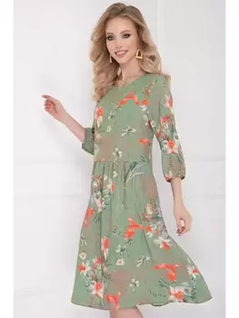 Платье ПЛАТЬЕ КЛАУРА (ГРИН ФЛОВЕРС) 17П2449