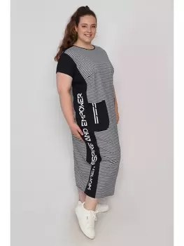 Платье Платье Линия plus, темно-синий