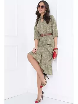 Платье ПЛАТЬЕ НОГАРА (ХАКИ ФЛОВЕРС)