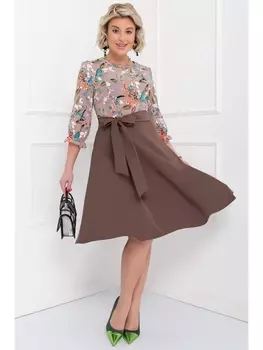 Платье ПЛАТЬЕ СИВИЛЬЯ (БРАУН ФЛОВЕРС)