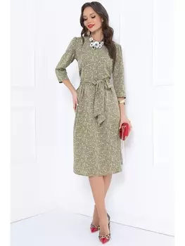 Платье ПЛАТЬЕ ТЕННА (ХАКИ ФЛОВЕРС)