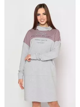 Платье Платье Винтаж, серый меланж/какао