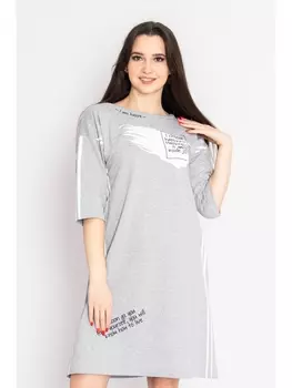 Платье Платье Выбор, серое меланж