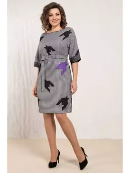 Платье С-118-1 черный/белый